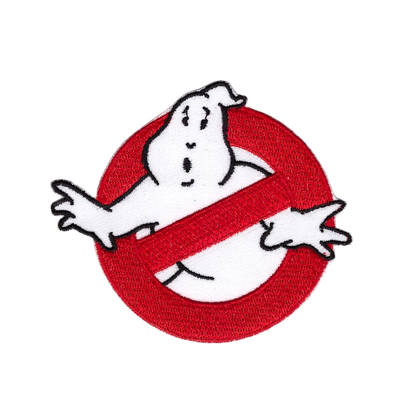 Russian Federation Flag Style Embroidered Ghostbusters No Ghost Iron-on Patch 