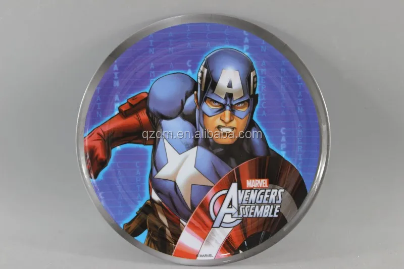 Custom Print 8" Melamine Dinner Plate For Boys A5