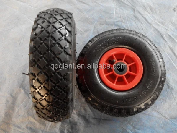 small plastic wheels pneumatic tires 3.00-4