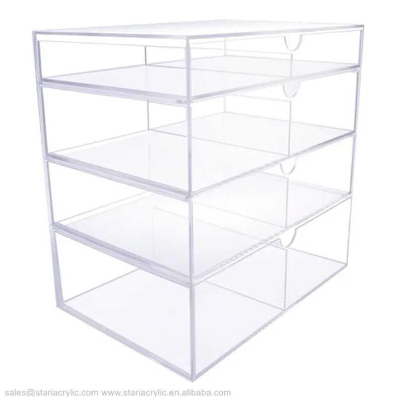 Clear Acrylic Storage Containers 4 Tier Acrylic Cosmetic Organizer   HTB143d4n JYBeNjy1zeq6yhzVXaQ 