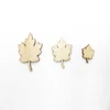 Wood leaves raw shape vintage pine wood maple leaf scrapbooking DIY for home decorations