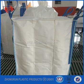 Cement Bag Jumbo Size Pellet 1 Ton Tonne Bulk Bags With Bottom Spout