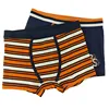 2 pcs pack spandex/cotton striped men boxer shorts underwear