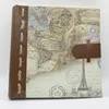 Best price PU cover photo album with stitch paper inner sheet with memo space photo book