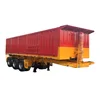 Tri Axle Transit Tipper Tractor Hydraulic Tipping U-shape Telescopic Cylinder Rear Dump Semi Trailers Dumper