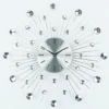 20 Inch Large Crystal Diamond Wall Clock Modern Design Creative Metal Art Clock