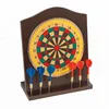 Cork soft wood dartboard desktop dartboard mini dart game for adult