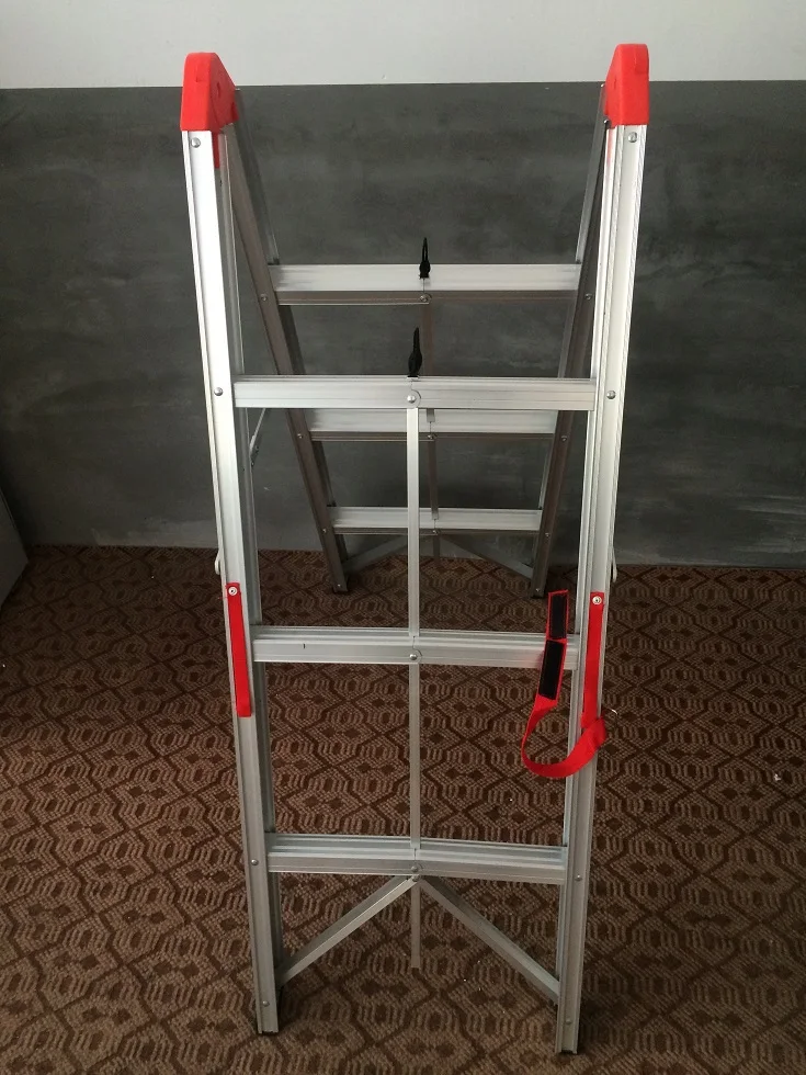 Lightweight Folding Free Standing A Type Ladder,Fold Up Stairs,Small