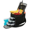 Reusable Insulated Cooler Lunch Box Includes 3 Food Storage Containers with Mesh Pocket