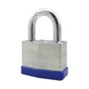 Steel Padlock With Rubber Protection Laminated Lock for Industry Factory Fence Security