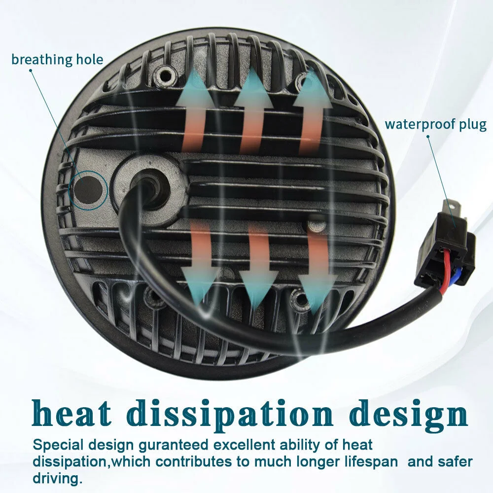 5.75 Inch Moto Led Headlight For Car And Motorcycle Epistar High Low