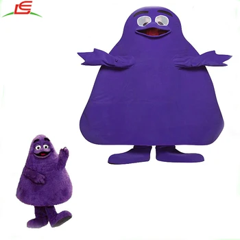 Hot Sale Cartoon Character Purple Monster Grimace Mascot Costume - Buy ...