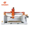 Yongda YD-3020B multi-function high processing efficiency 5 Axis Bridge Cutting Machine with carving head and grinding head
