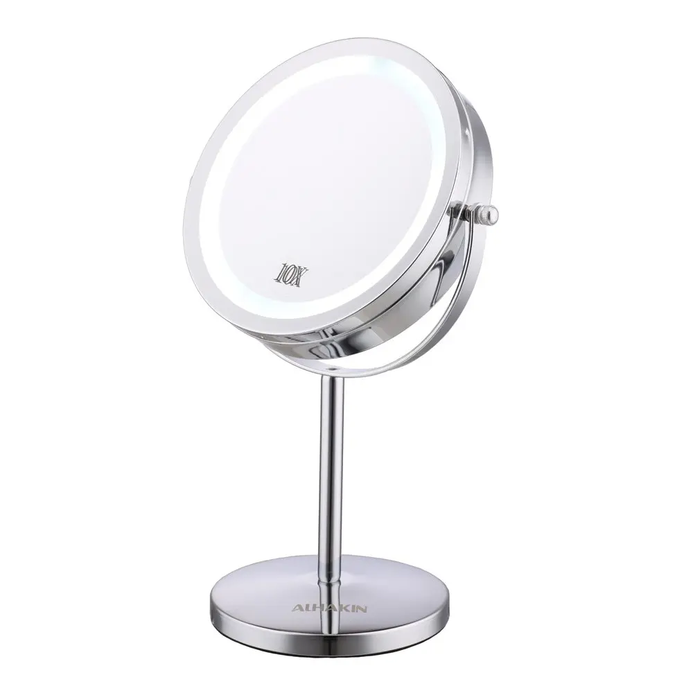 Cheap Lighted Makeup Mirror With 10x Magnification, find Lighted Makeup