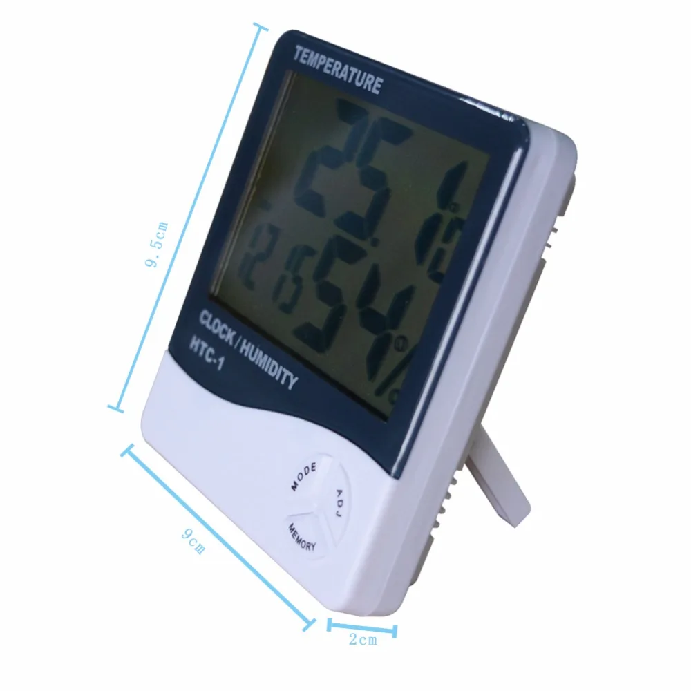 Sterker Duurzaam Digitale Thermo Thermometer Hygrometer Met Wekker