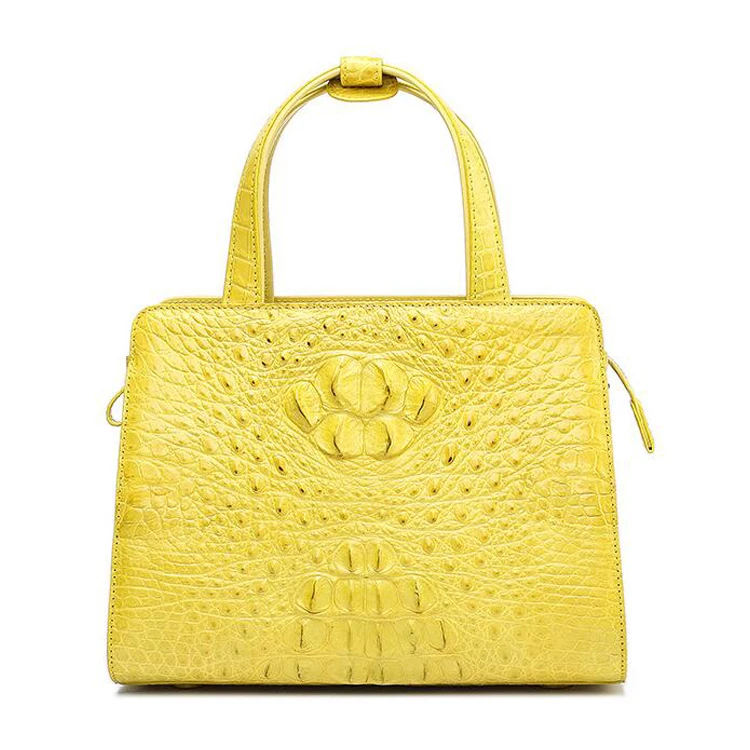 New arrival fashion design top quality exotic genuine crocodile leather handbag