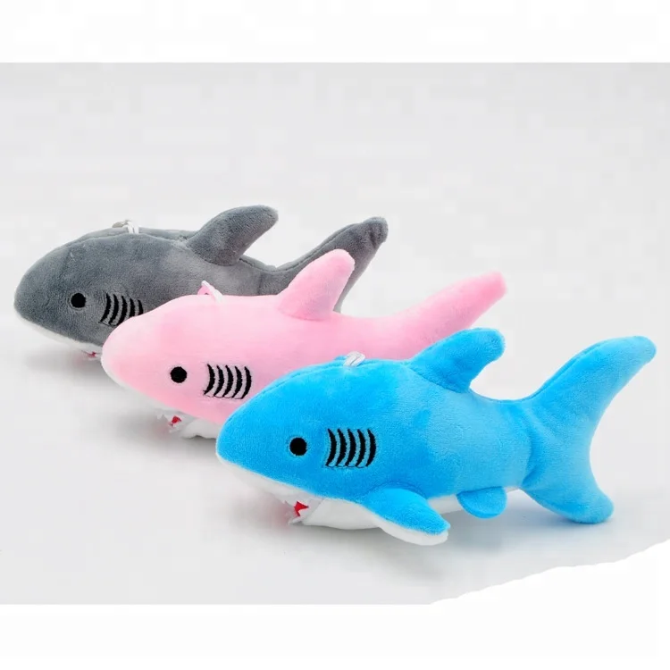 shark plush keychain