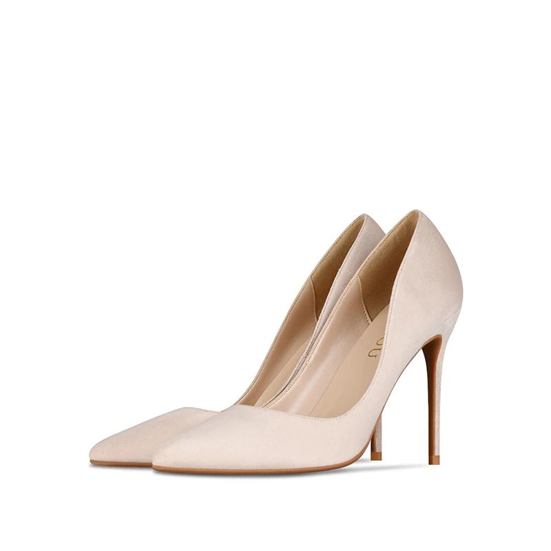 Goxeou Aries Jewel Embellished Court Heel In Metallic High Quality Custom Heels Custom LOGO Women Dress Shoes Bridal Shoes