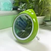 New arrival LED Fill-in light desk Mirror drop water wireless blue tooth speakers with digital alarm clock