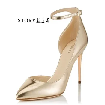shiny pointy heels