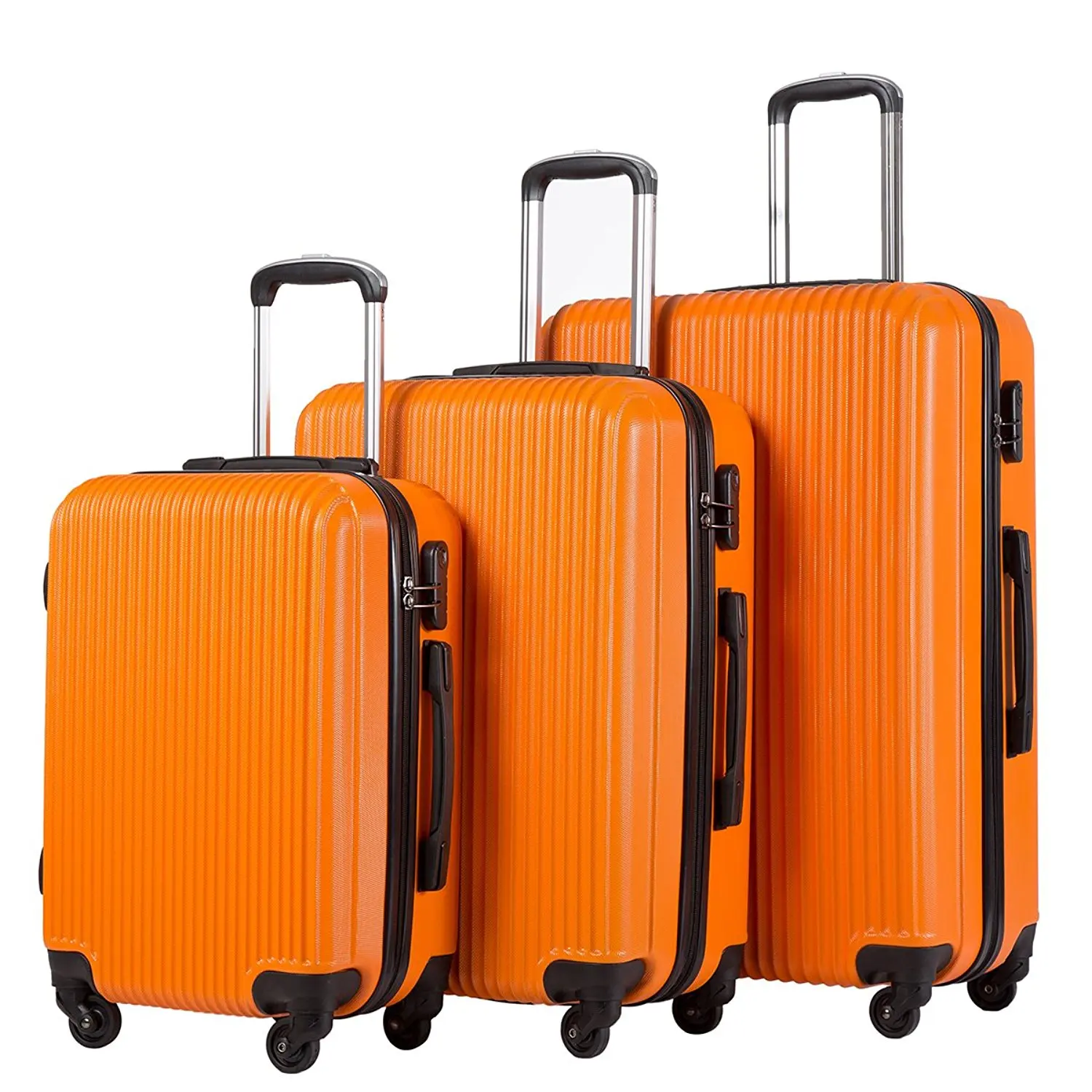 coolife luggage 3 piece set suitcase