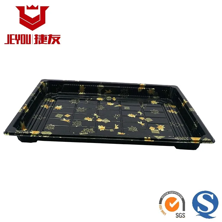 Jy1111a Transparent Disposable Sushi Plates Wholesale Plastic Sushi
