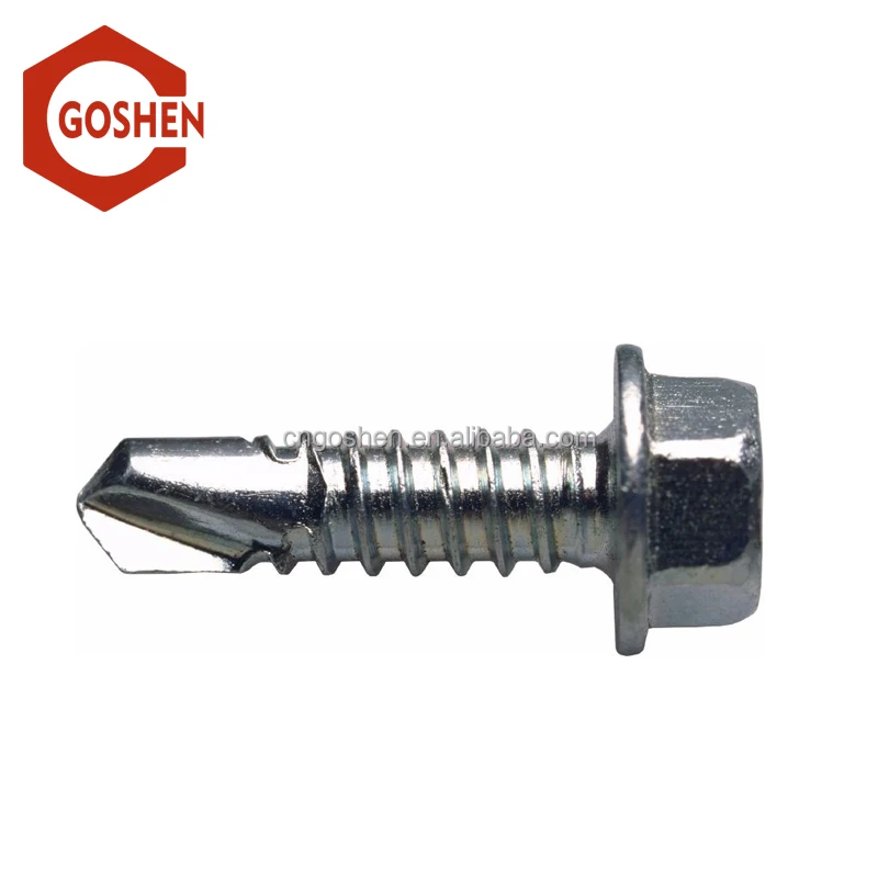 
Metric stainless steel Slotted hex head self-drilling screws 