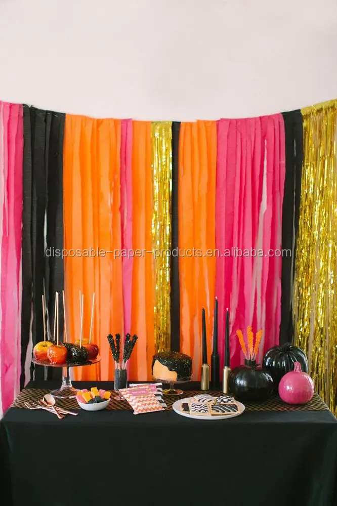 Inspired Halloween Party Idea Crepe Paper Streamers Paper Crepe