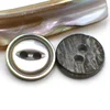 Custom black mop shell button fish eyes holes shirt buttons