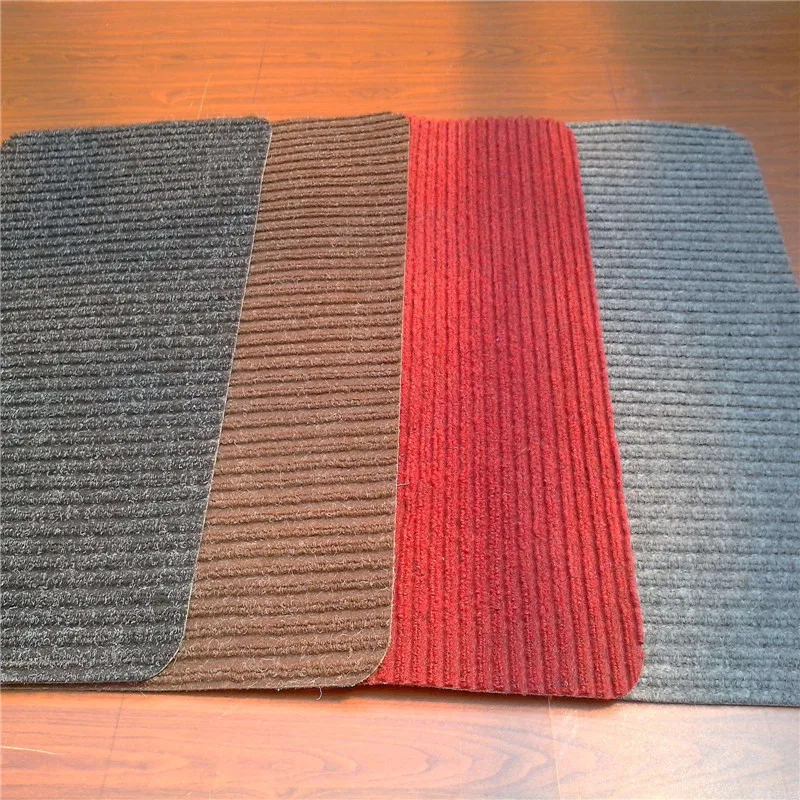 Polyester Material Double Ribbed Carpet Gel Foam Backing Door Mat - Buy ...