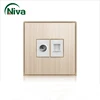Electrical Equipment Supplies aluminum material panel TV and network computer wall socket