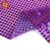 High quality and low price of African polyester sequin mesh embroidery fabric