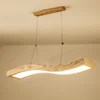 Classic wooden pendant lights Wood Art decorative ceiling lights led chandelier