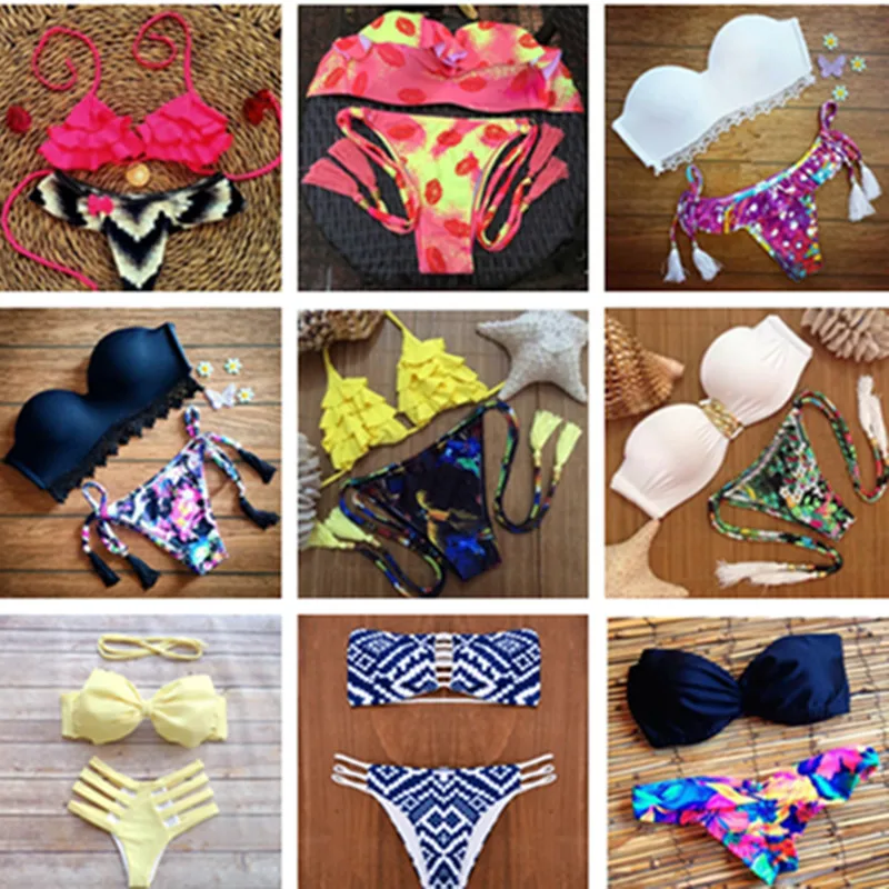 21 Styles New Fashion Bottom Bikinis Beach Women Swimwear Swimsuit Ladies Bathing Suit Halter Sexy Bikini