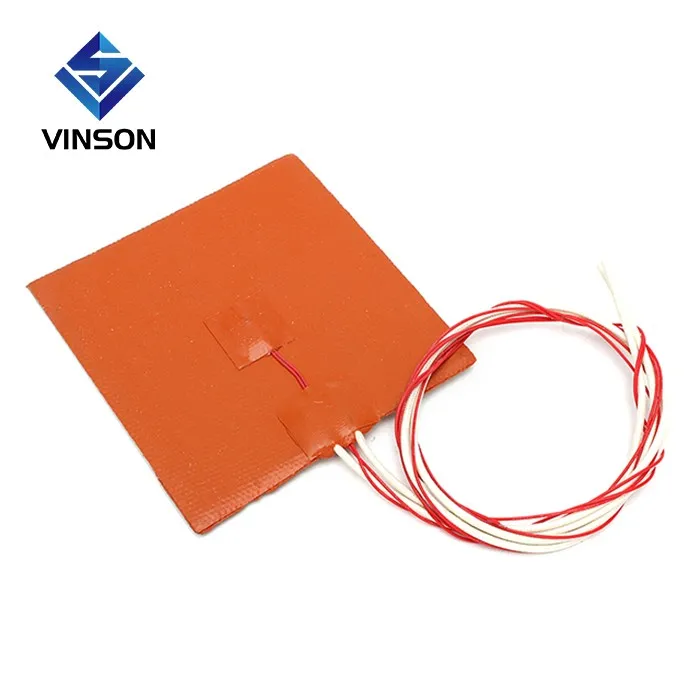 Customized 12v 120v Silicone Rubber Heating Pad / Mat / Heater With