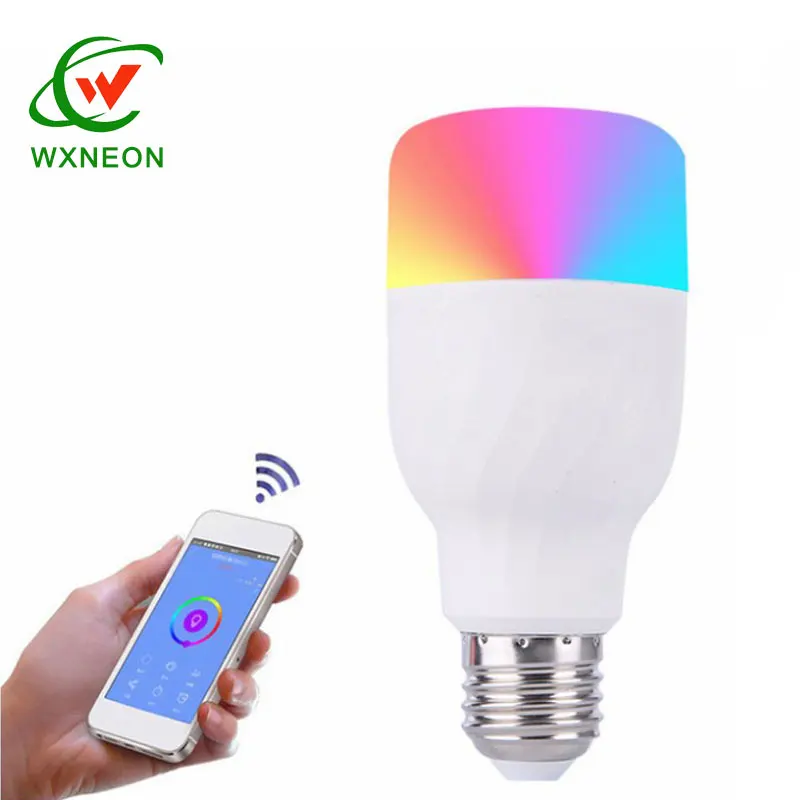 Smart Home Wireless WIFI E27 LED Bulb Wifi Bulbs Alexa Compatible for Home APP By Phone