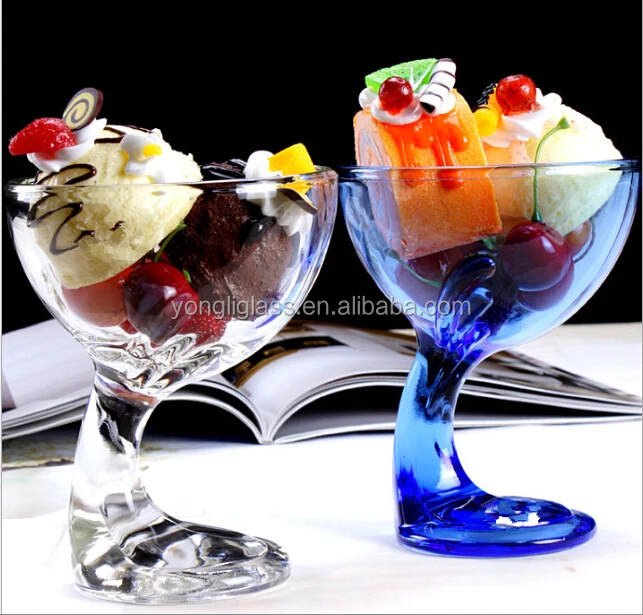 200 ice cream glass cup, glass ice cream sundae cups,personalized ice cream bowls