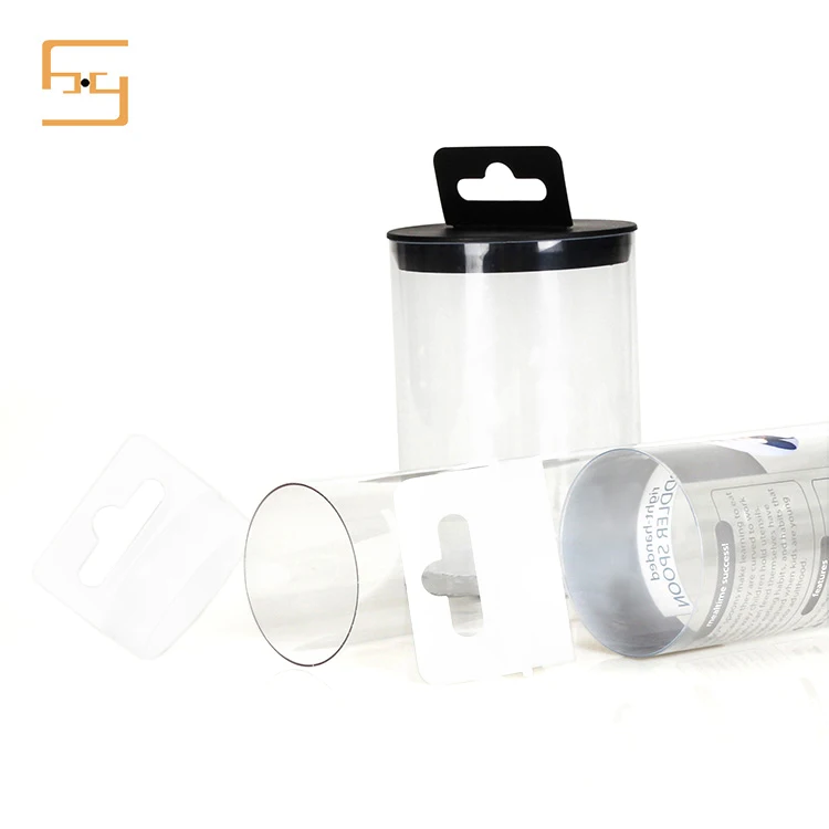 clear luxury plastic 6.9cm diameter clear pvc tube packed for tennis