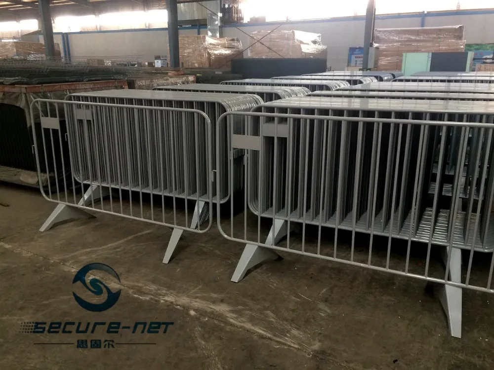 Event fence barrier with movable feature pedestrian using