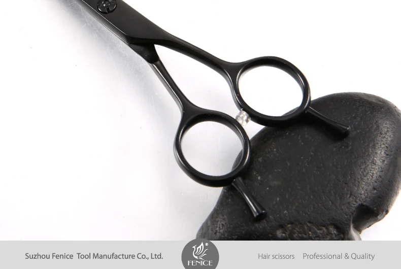 Fenice Black Titanium Hair Cutting Scissors Professional Japan 440c Hairdressing Shears