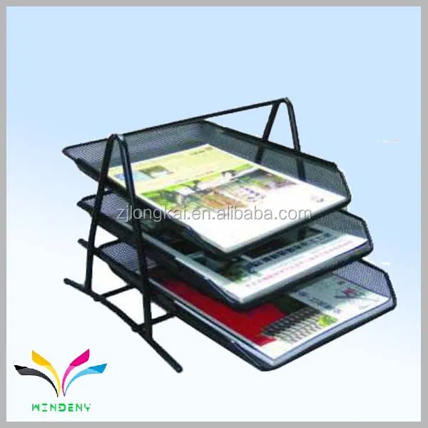 Metal Office Counter Table 3 Tires Good Quality Paper Stand Metal Office Counter Table 3 Tires Good