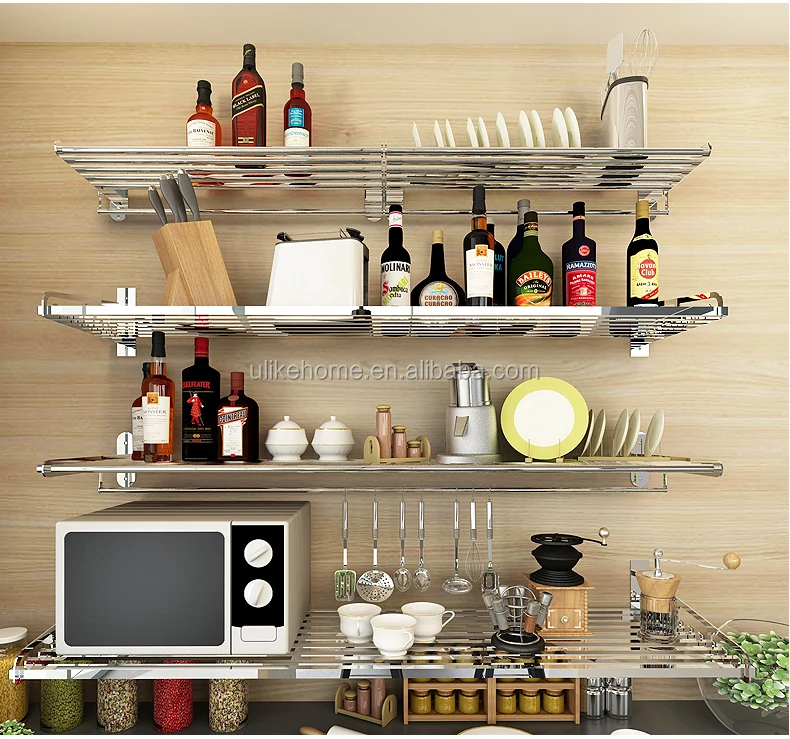 De Acero Inoxidable Horno De La Cocina Estantes De Almacenamiento