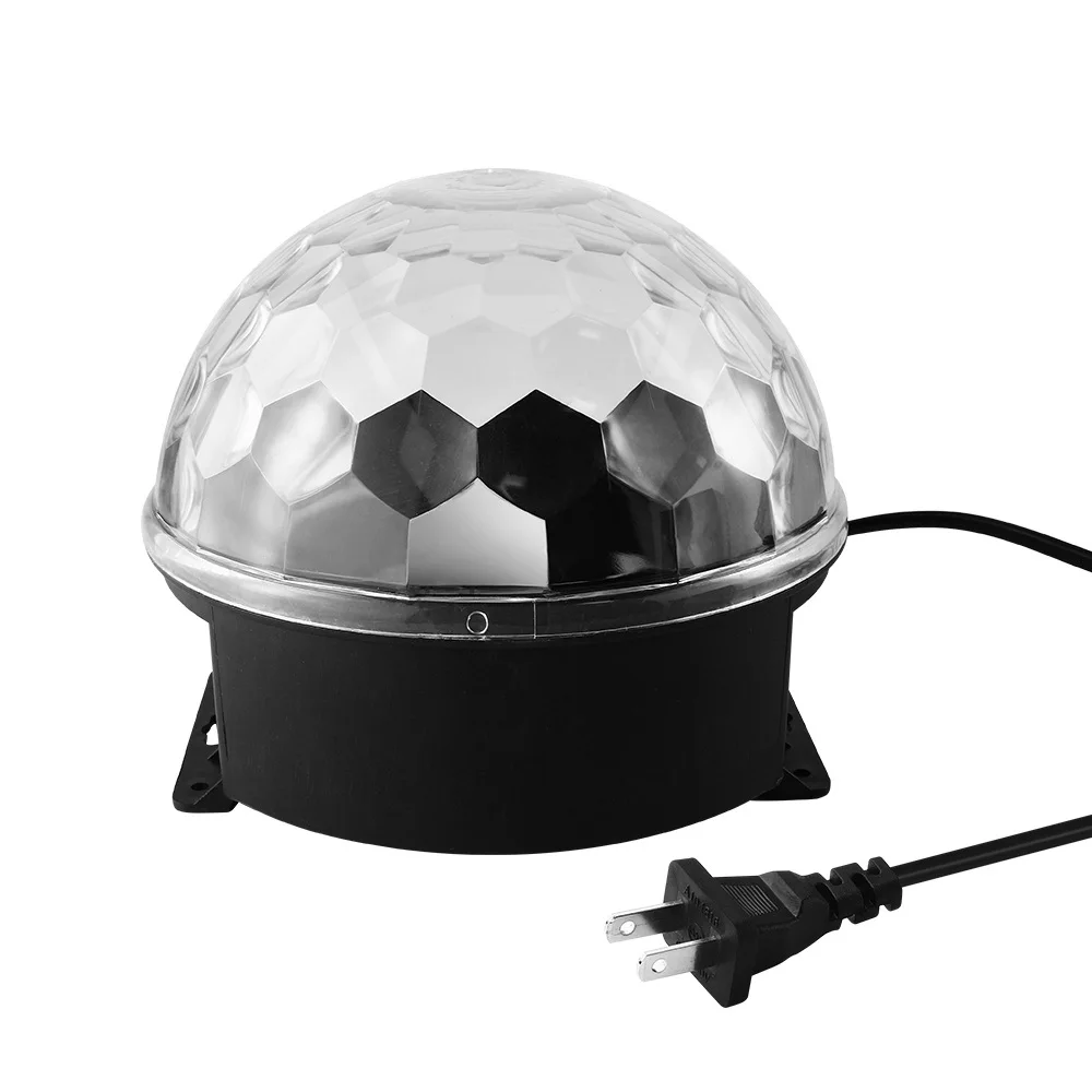 Dmx512 Rgbywp Led Crystal Magical Disco Ball Light Sound Remote Digital