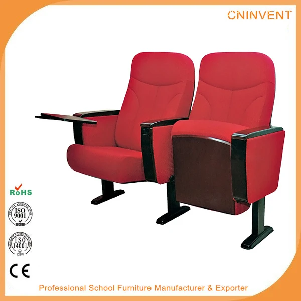 China Modern Audience Furniture Folding Audience Chair With Tablet