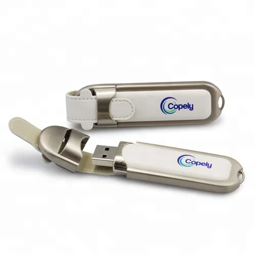 OEM New Leather USB Flash drive Leather USB Memory with Customer 's LOGO - ANKUX.COM