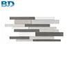 Backsplash Kitchen Tile Textured Interlocking Recycled Glass Mosaic