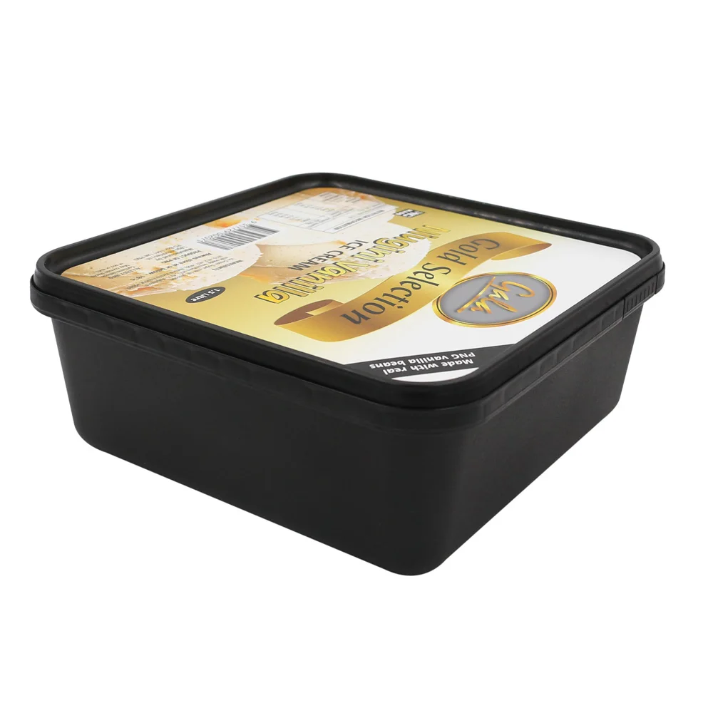 1.5l Iml Vanilla Ice Cream Container With Lid,Customized Ice Cream