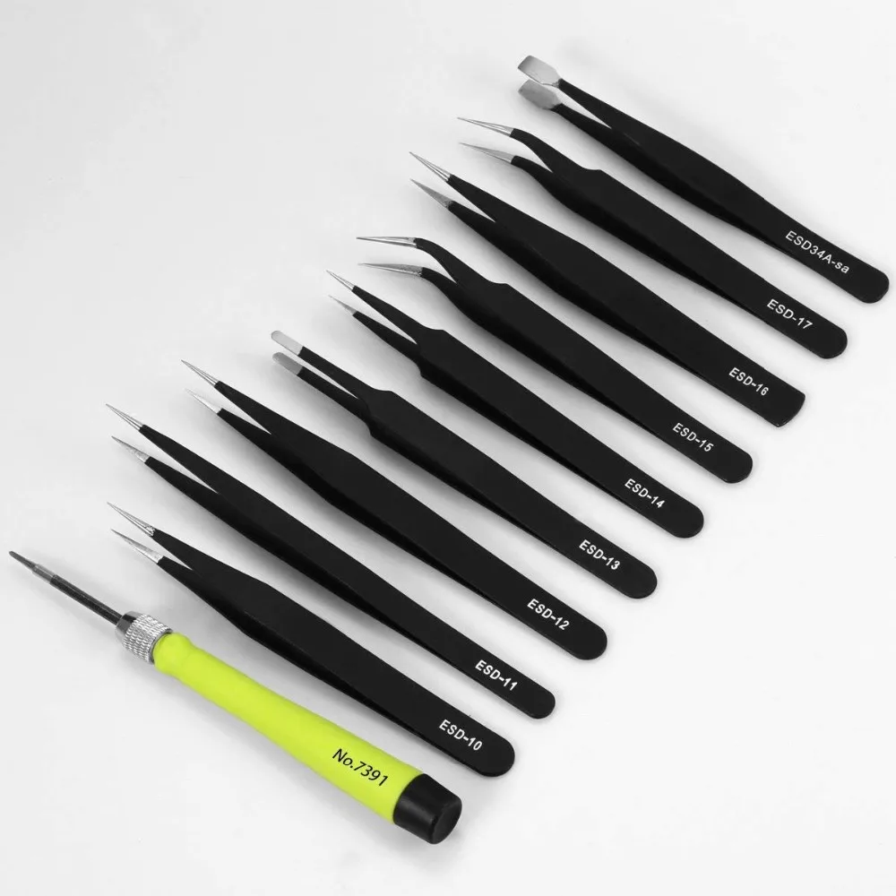 Vetus Or Oem Brand Esd11 Stainless Steel Esd Anti Tweezers