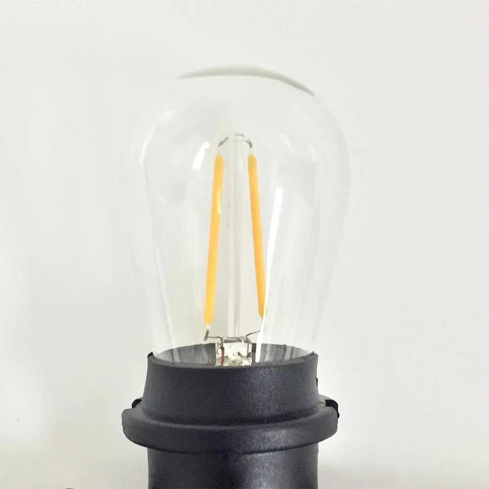 High Quality Plastic Shell S14 Led Filament Bulb Warm White E27 Base