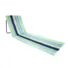 Folding Sun Lounger Beach Mat Lightweight Portable Adjustable Back Rest With Bag